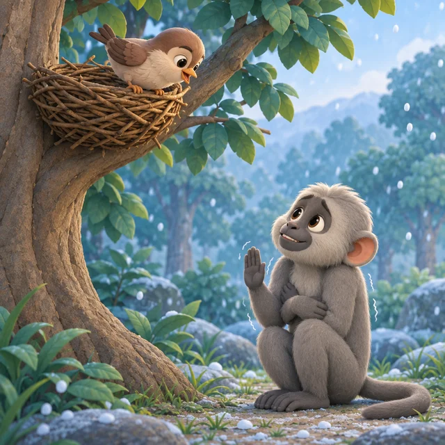 The Sparrow and the Shivery Monkey