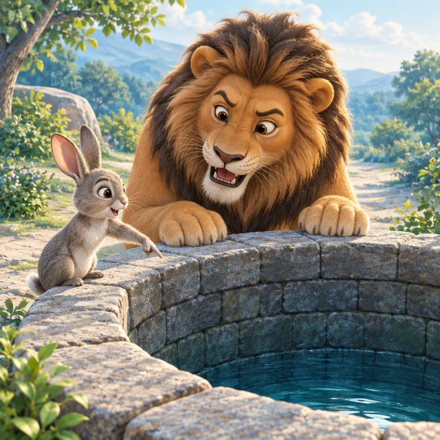 The Lion and the Clever Rabbit