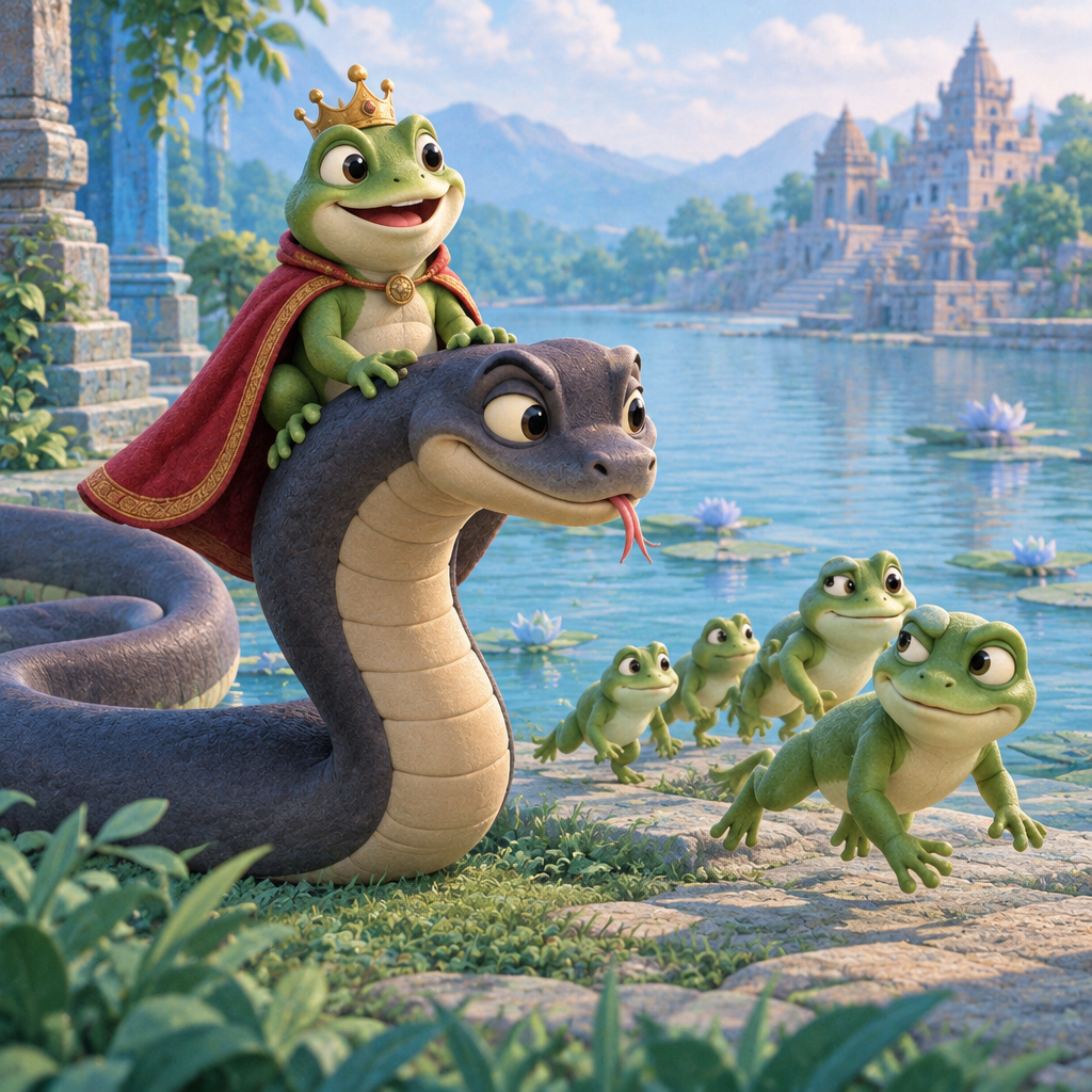 The Frog That Rode Snakeback