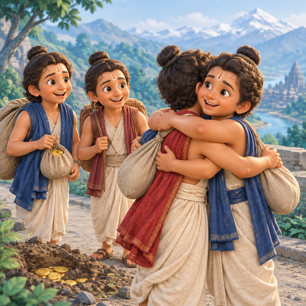 Four Friends Find Treasure