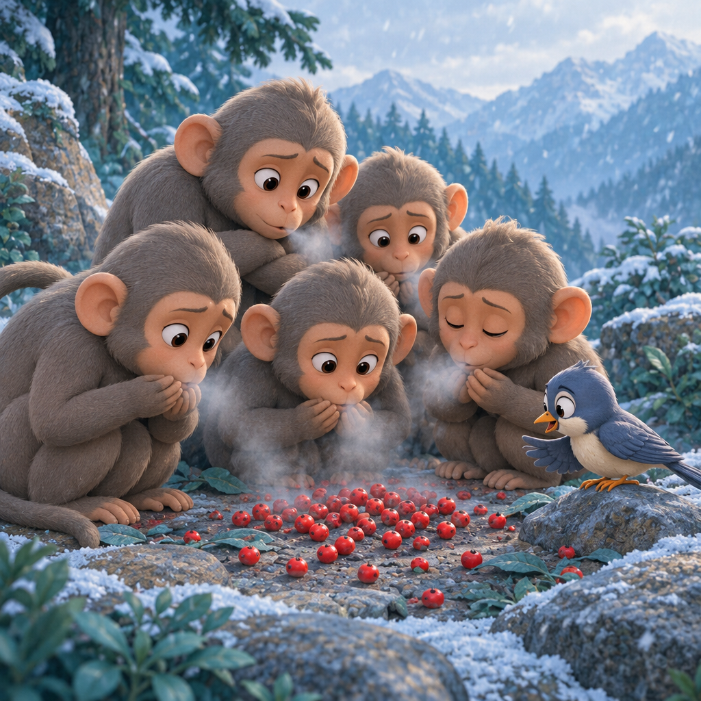 The Monkeys and the Red Fruits