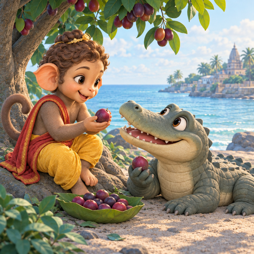The Monkey and the Crocodile